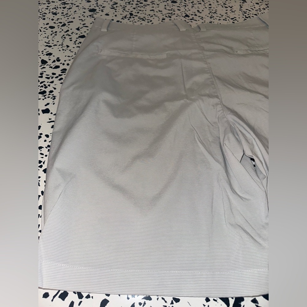 Black Clover Silver with Grey stripe golf shirt size 38